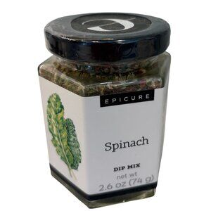 Epicure Spinach Dip Mix 2.6 Oz Glass Jar New